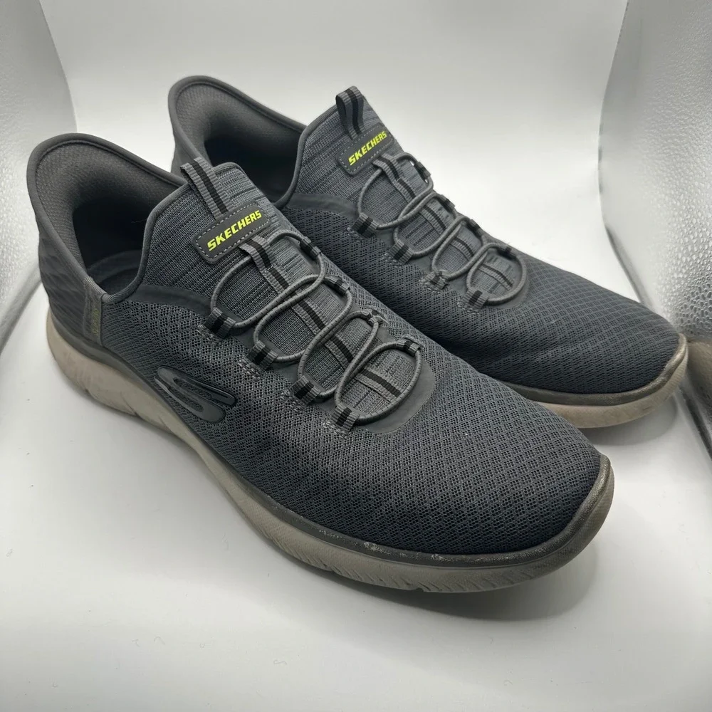 Skechers Hands Free Slip-ins Summits Key Pace Charcoal Grey Mens 12 232457